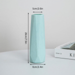 P&otilde;hjamaade minimalistlik geomeetria vaas, valge, roosa, sinine, plastvaas, keraamiline lillepott, v&auml;rskete lillede seade, kaunistus