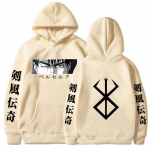 Anime Berserk Hoodies s&uuml;gistalvine kapuuts XS beež