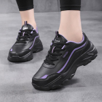 Br&auml;ndi Naiste Must Veekindel Nahast Spordijalatsid, Kerged, Pehme Tald, Libisemisvastased, Kulumiskindlad, Ideaalne S&uuml;gis- ja Talveks Reisimiseks. Leather, 236, Size 37 must lilla v&auml;rv