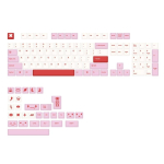 133 Keys Keycaps Teema mehaanilise klaviatuuri jaoks CherryProfile Keycaps DIYSublimation Cartoon Keycaps white
