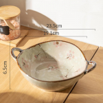 7,5-tolline Jaapani majapidamisnuudlikauss keraamiline supikauss k&auml;epidemega salati kauss K&ouml;&ouml;gin&otilde;ud Mikrolaineahi k&uuml;psetusn&otilde;ud