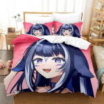 Uus 3D-tr&uuml;kiga anime kawaii t&uuml;drukute Shylily voodipesukomplekt &uuml;hekohaline kaksik t&auml;issuurus kuninganna kuningas suurus voodikomplekt t&auml;iskasvanute laste magamistuba tekikottide komplektid 70x133cm 2pcs