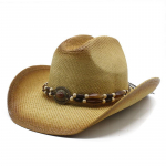 K&auml;sitsi kootud viie tipuga paberist &otilde;lgk&uuml;bar Panama Euroopa ja Ameerika stiilis dž&auml;ssk&uuml;bar meeste ja naiste kevad-suvine k&uuml;bar M（56-58cm） khaki