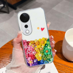 &Uuml;hildub seadmega Vivo V40 V50 Lite S19 iQOO Z9S T3 Pro V40E Y19S Case Fashion Cute Rabbit Clear Pehme vedel silikoon TPU p&otilde;rutuskindlad telefonikaaned kaitserauad Vivo V40 5G