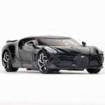 1/32 Bugatti La Voiture Noire Auto M&auml;nguasi Lastele JKM Valatud Super Sport Miniatuurmudel Heli & Valgus Kollektsioon Kingitus Poisile must