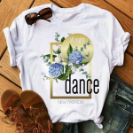 Moodne naiste T-s&auml;rk Lilletr&uuml;kiga T-s&auml;rk vabaaja mustad topid 90ndate naiste t&uuml;drukute T-s&auml;rk Naiste Harajuku graafiline T-s&auml;rk S