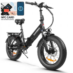 SAMEBIKE LOTDM200-II Kokkupandav Elektrijalgratas, 20 Linnas&otilde;idu Elektrijalgratas T&auml;iskasvanutele 750W Mootor, 48V 13Ah Aku must