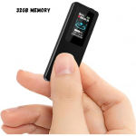 128 GB digitaalne diktofon, 3072 Kbps heliga aktiveeritud salvesti koos taasesitusega, HD m&uuml;rasummutus loenguteks Intervjuud koosolekud klassid 32G