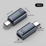 C-t&uuml;&uuml;pi Lightning-adapter DAC-kiibi, k&otilde;rglahutusega heli ja k&otilde;nede toega iPhone'i muusika/laadimise jaoks hall