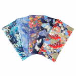 Jaapani stiilis lilleline puuvillakanga komplekt: 5 v&auml;rvi patchwork k&auml;sit&ouml;&ouml;projektide jaoks