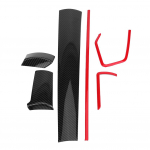 6 tk autokonsooli keskse armatuurlaua katte dekoratiivsed kleebised mudelile Civic 10th 16?18