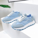 GAT Naiste platvormtennised Nahast ja riidest paneelidega Kingad K&otilde;rgust suurendavad Vabaajajalatsid Libisemisvastased Kulumiskindlad Spordijooksukingad EUR 39 taevasinine v&auml;rv