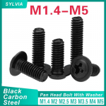 10/ 20/ 50/ 100 tk PWM M1.4 M2 M2.5 M3 M3.5 M4 M5 Must S&uuml;sinikteras Rist Phillips Pann &Uuml;mar Pea Seibi Kraega Kruvi Polt M3.5x10mm (50pcs)