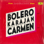 LP plaat HERBERT VON KARAJAN BERLINER PHILH Ravel Bolero Bizet Carmen Suite 10MG0872 DEUTSCHE GRAMM Jaapan Obi Klassikaline