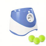 Automaatne koerapalliheitja 3 mini tennisepalliga - USB laetav 18650 liitiumaku, koerapalli m&auml;nguasi automaatne tii three balls sinine