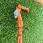 93.98 cm Turtle Hand-Carved Designer Walking Stick Wooden Fancy Cane Unique Gift for Seniors, Men, Women