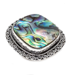 Abalone Shell Handmade 925 Sterling Silver Jewelry Ring Size 7 b3d13