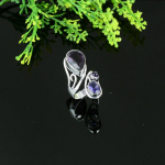 Amethyst Handmade 925 Sterling Silver Jewelry Ring Size 11 f0h27