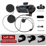 Veekindel Mootorratta Kiivri Peakomplekt Juhtmevaba K&auml;ed-vabad K&otilde;ne Telefoni K&otilde;rvaklapid Muusikapleier Moto Kiivri jaoks Bluetooth 5.3 Headset Hard Micro