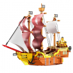 920 tk Piraadilaeva kokkupaneku m&auml;nguasi kaunistusmudel kokkupanek lastele poistele ehitusklotside m&auml;nguasjad ilma karbita