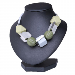 Uus puidust ripats kaelakee ehted mood geomeetrilised aksessuaarid naiste kaelakee MIT One Size roosa