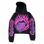 Unisex Gooti Kolju Tr&uuml;kiga Kapuutsiga Dressipluus Y2K Retro &Uuml;lem&otilde;&otilde;duline Lukuga Kapuutsiga Dressipluus Meestele Naistele Hip Hop Vabaaja Vintage Punk Dressipluus Kapuutsiga S