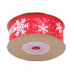 Organza lint lumehelvestega j&otilde;ulupaelad k&auml;sitsi valmistatud meisterdatud kingituste pakkimiseks 1 valge