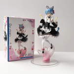 22cm Anime Re:ZERO Starting Life In Another World Rem Nekomimi Tegevuskuju 1/8 PVC Mudelnukk Kingitus