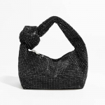 Kividest S&otilde;lm &Otilde;htukotid H&otilde;bedased Kristallist K&auml;ekotid Luksuslik Disainerk&auml;ekott T&otilde;mmatav &Uuml;lemise K&auml;epidemega Kott Naistele Rahakotid (20cm<Max Length<30cm) must