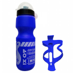 750 ml maastikujalgratta rattaga vee joogipudel + hoidik puuriiul one size sinine