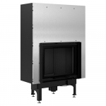 Steel fireplace KRATKI NADIA 10 kW &Oslash; 200 Lift-up black thermotec