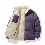 Kahepoolne puuvillase polsterdusega jakk s&uuml;gis-talv lambavillane kampsun noorte mood soe v&auml;litingimustes meeste ja naiste paarjakk topid XL