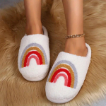 Armsa mustriga fuzzy maja sussid, Kawaii suletud varvassussid, pehmed kingad, mugavad soojad sussid 42-43