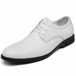 Valged nahast kingad Meeste Kevad S&uuml;gis Hingavad Uued Formaalseteks &Auml;ri&uuml;ritusteks Derby Kingad Mehele Vabaaja Inglise Kingad Meestele 37 valge