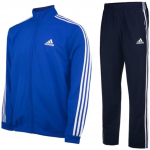 adidas AEROREADY Essentials Regular Fit Suurus M &Uuml;la- ja alaosa Sinised 3 triipu Treeningkost&uuml;&uuml;m, Meeste, (K&otilde;rgus 167-173cm), Komplekt, H12202,