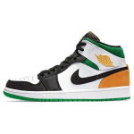 Air Jordan 1 Mid SE Oakland Meeste tossud Valge Laser-Oranž Must 852542-101 42.5