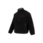 Nike CNY J&auml;nese aasta Abstraktne Geomeetriline Tr&uuml;kk P&ouml;&ouml;ratav P&uuml;stkrae Sherpa Fliis Soe Jakk Meeste Jakk Mitmev&auml;rviline Must FD4057-010 XXL