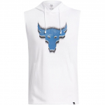 Under Armour Project Rock Graafilise Prindiga Fliisist Treeningu L&otilde;tv Kapuutsiga Varrukateta Vest Meeste Vestid Valge 1383302-100 M