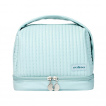 T&uuml;drukute kosmeetikakott meigi jaoks PU-nahast meigikarp K&auml;ekott Naiste reisi-tualett-tarvete hoiukotike meigikohver sinine