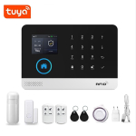 Tuya Smart APP 4G/WIFI Vargusvastane GSM Turvaalarmi Host 4G+WiFi European Version [European Power Adapter] black
