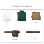 Flynn Rider Rapuntsel Cosplay Kost&uuml;&uuml;m T&auml;iskasvanute Karnevali &Uuml;likond Halloween Anime Halloweeni Prints Kost&uuml;&uuml;mid Tarvikud 110cm nagu n&auml;idatud v&auml;rv