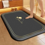 Karvane flanell imav p&otilde;randamatt vannitoa uksematt paksendatud k&auml;sn libisemiskindel jalamatt du&scaron;iruumi mustust h&uuml;lgav sissep&auml;&auml;sumatt 400MMx600MM tumehall v&auml;rv