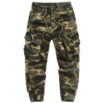 Kamuflaaž Vabaaja Cargo P&uuml;ksid Meeste Mood Mitme Taskuga Streetwear L&otilde;dvad P&uuml;ksid Mehelik Jogger Puuvillane S&otilde;jaline Igap&auml;evap&uuml;ksid 34 kollane