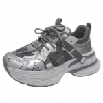 Naiste tennised 2024 kevad Hingav v&otilde;rkplatvorm Spordijalan&otilde;ud Naine Mood Paelkinnitusega Paksu tallaga Vabaajajalan&otilde;ud Mujer 36 hall v&auml;rv