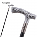 H&otilde;bedane vaikhunt k&otilde;nnikepp Moodne dekoratiivne terasest kepp H&auml;rrasmehelik elegantne Cosplay keppnupp Ristik&auml;pp 94cm