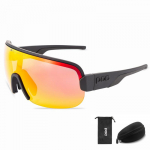 POC AIM New Single piece with packaging Fully Coated Cycling Glasses Bicycle Goggles Mountaineering Goggles PA1Black Frame Red Film