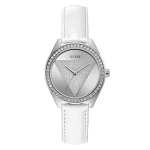 1 tk Guess Naiste Kvarts Nahk Kolme Osutiga K&auml;ekell Tri-Glitz Seeria Roostevabast Terasest Korpus/Kriimustuskindel Klaaspeegel W0884L2