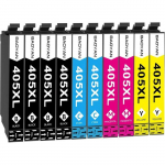 Cartouche d'encre 405XL - Compatible Epson - 10 Pack - Noir, Cyan, Magenta, Jaune