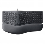 Shanye ergonoomiline juhtmega klaviatuur USB-jaoturiga