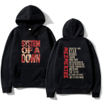 Rock Band System of A Down Hupparid System of A Down Mezmerize Laulunimekiri Huppar S&uuml;gis Meeste R&otilde;ivad Unisex Retro Y2K Pulloverid 3XL black